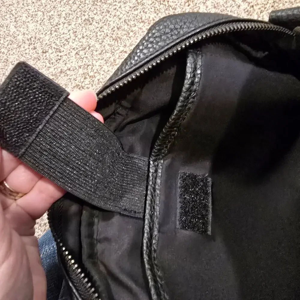 Buffalo David Bitton Black Faux Leather Crossbody Bag